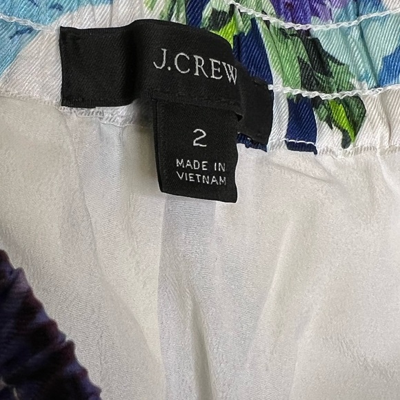 NEW J. Crew Women’s Drapey Pull-on Pants White/Blue 2 - Picture 8 of 11